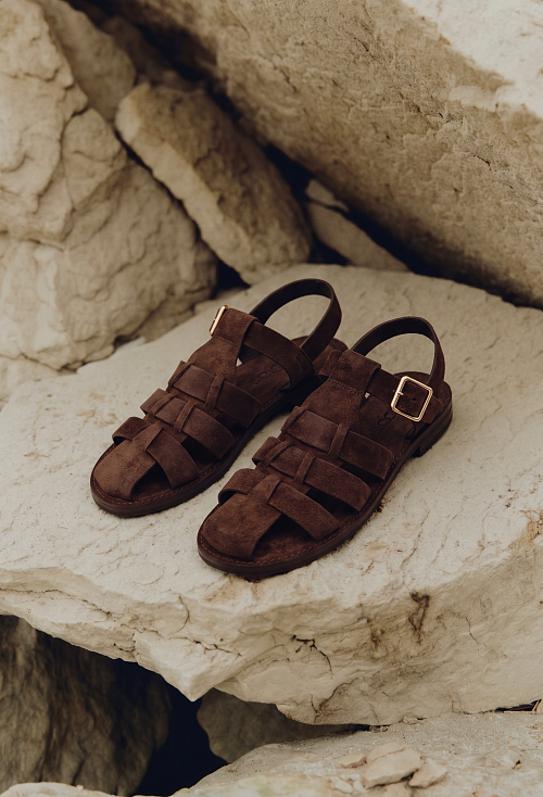 Сандалии Fisherman Brown Suede BABOOS  
