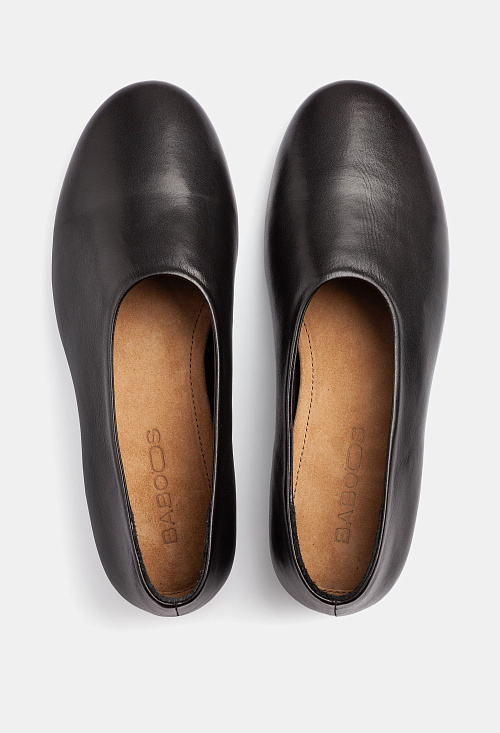Балетки Black Leather BABOOS  