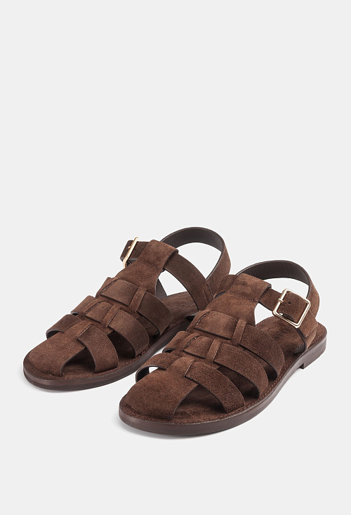 Сандалии Fisherman Brown Suede BABOOS  