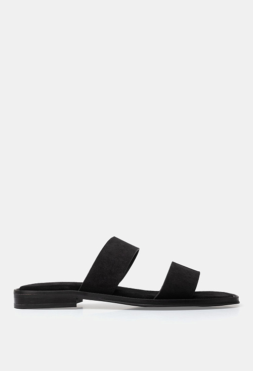 Сандалии сабо Black Suede BABOOS  