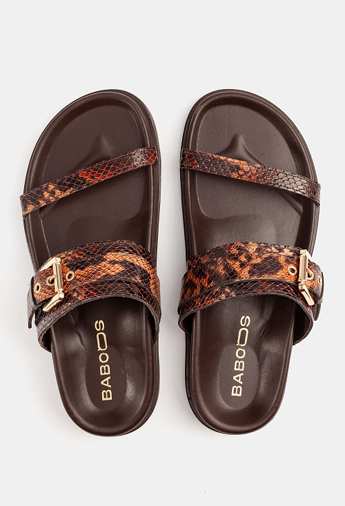 Сандалии сабо Python Leather BABOOS  