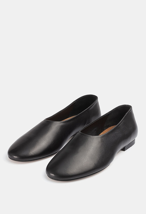 Балетки Black Leather BABOOS  