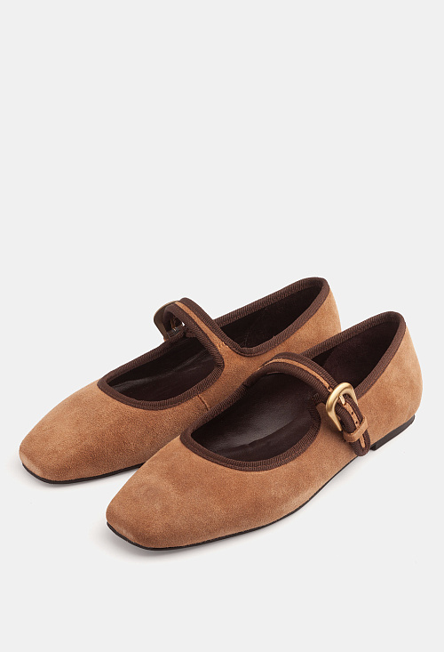 Балетки с пряжкой Sigaro Suede BABOOS  