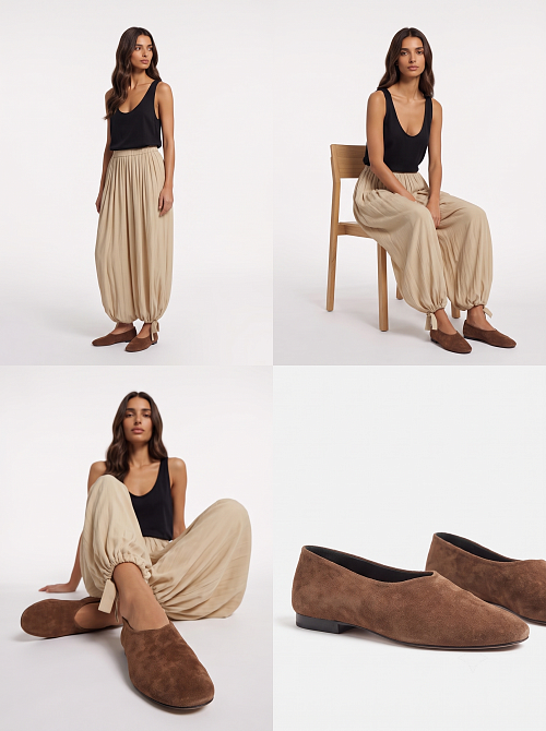 Балетки Tan Suede BABOOS  