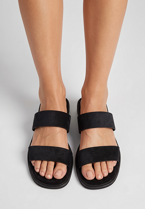 Сандалии сабо Black Suede BABOOS  