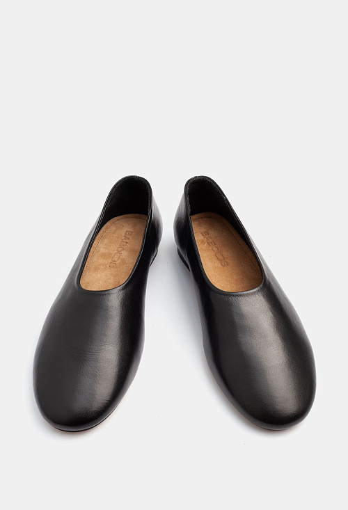 Балетки Black Leather BABOOS  