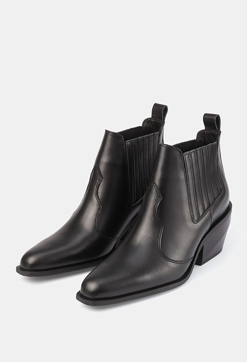 Казаки челси на устойчивом каблуке Black BABOOS  