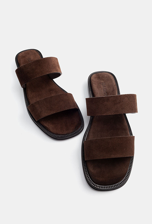 Сандалии сабо Brown Suede BABOOS  