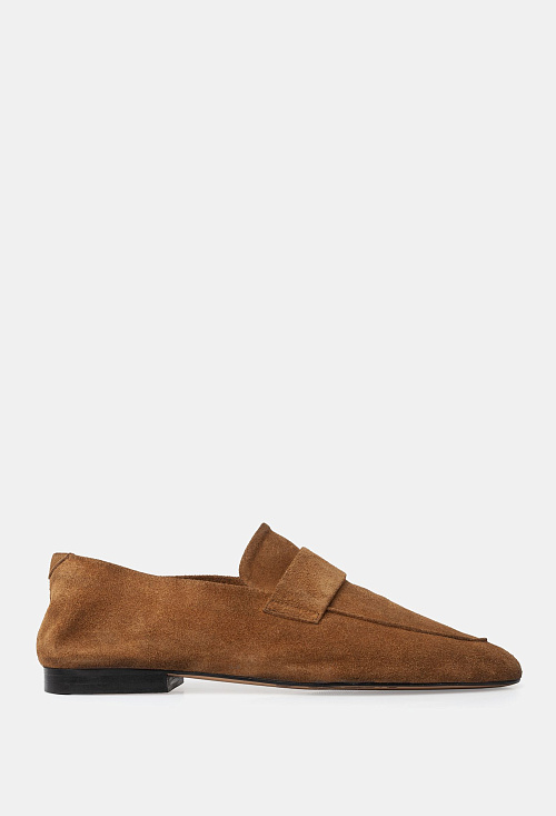 Лоферы мягкие Tan Suede BABOOS  