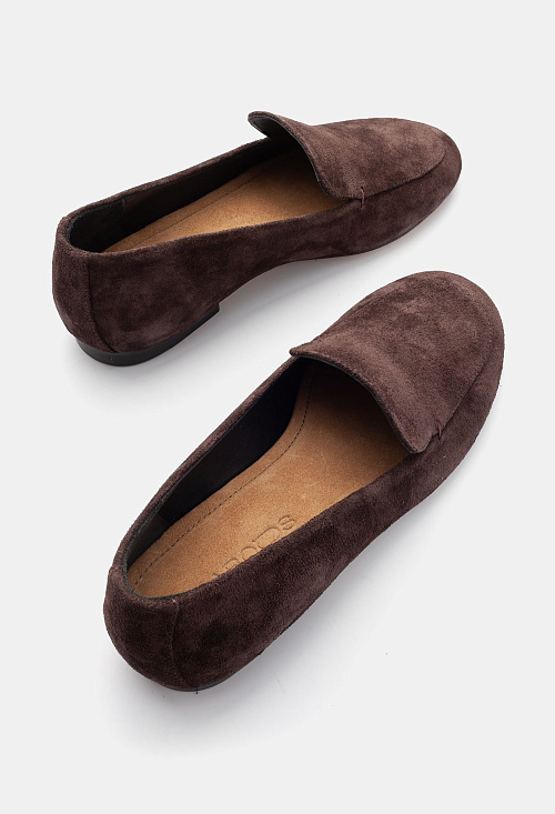 Лоферы слиперы Brown Suede BABOOS  
