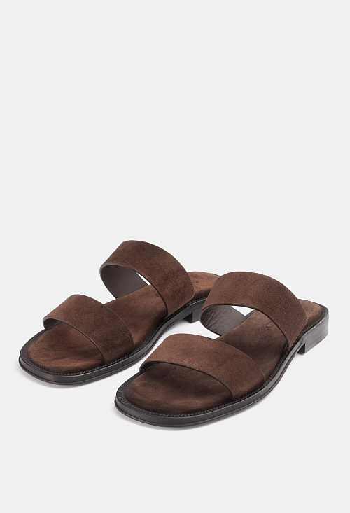 Сандалии сабо Brown Suede BABOOS  
