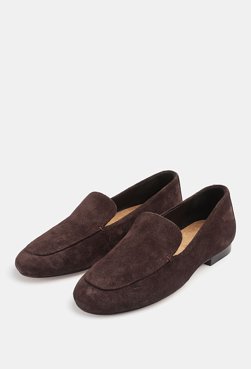 Лоферы слиперы Brown Suede BABOOS  
