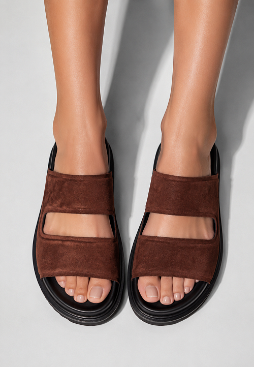 Сандалии Brown Suede BABOOS  