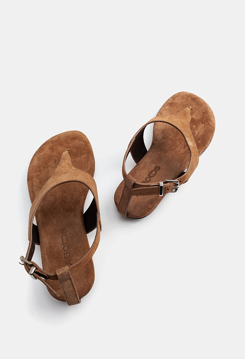 Сандалии на тонкой подошве Beige Suede BABOOS  