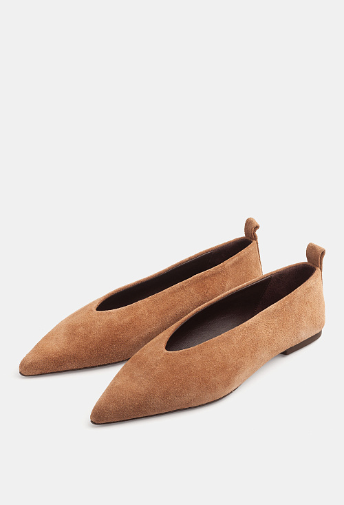 Балетки остроносые Sigaro Suede BABOOS  