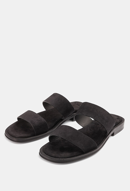 Сандалии сабо Black Suede BABOOS  