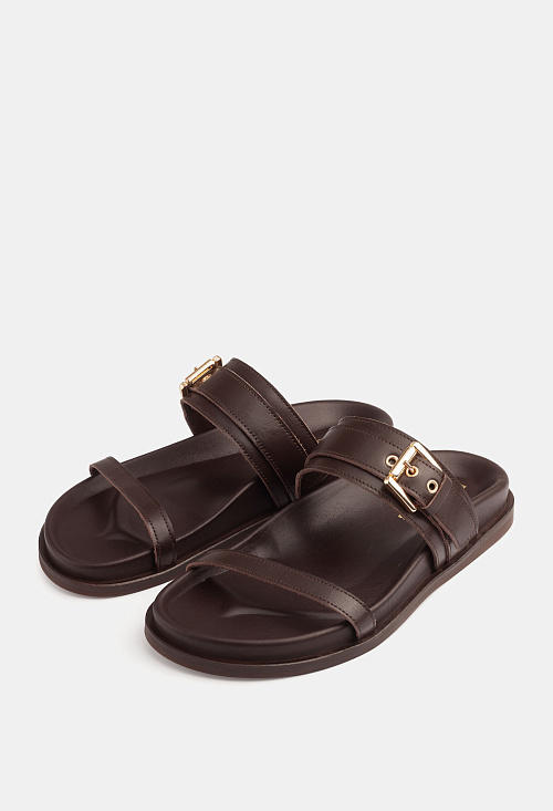 Сандалии сабо Brown Leather BABOOS  