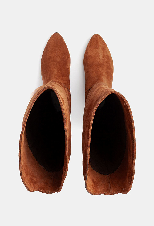 Сапоги трубы Tan Suede BABOOS  