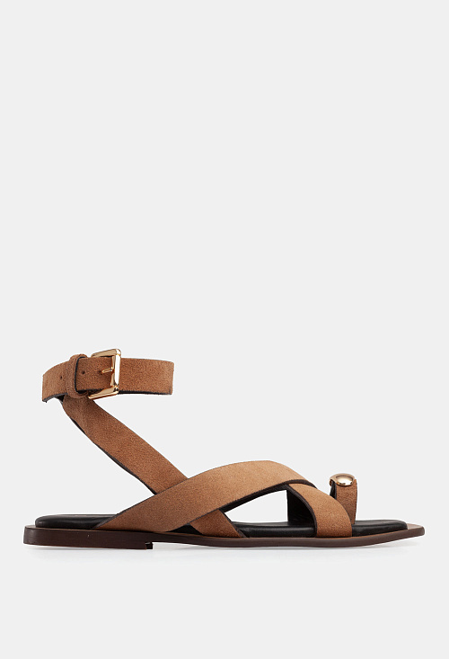 Сандалии гладиаторы Beige Suede BABOOS  