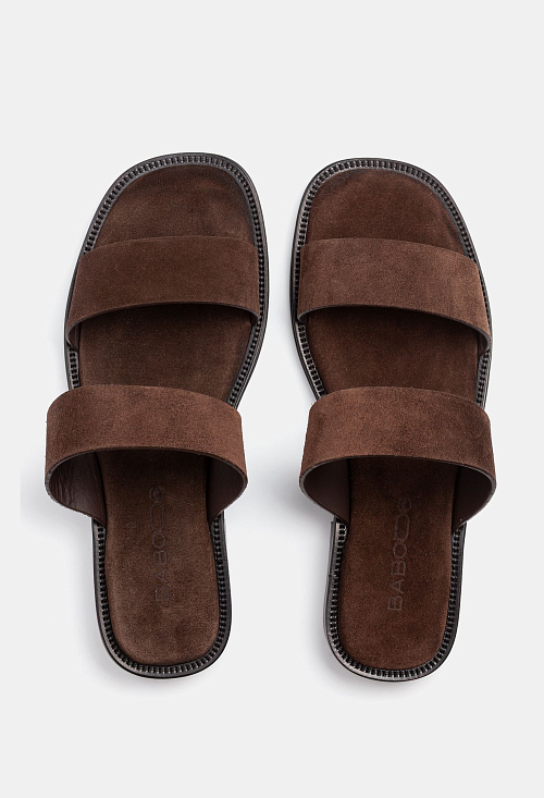 Сандалии сабо Brown Suede BABOOS  