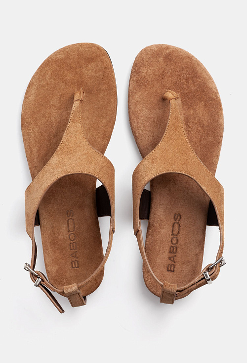 Сандалии на тонкой подошве Beige Suede BABOOS  
