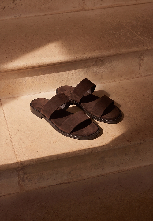 Сандалии сабо Brown Suede BABOOS  