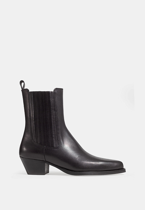 Ботильоны Black Leather BABOOS  