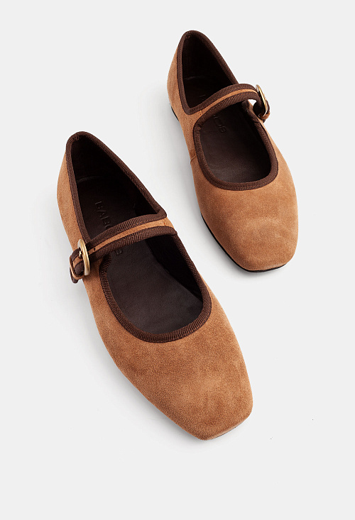 Балетки с пряжкой Sigaro Suede BABOOS  