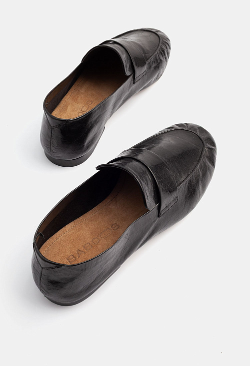 Лоферы мягкие Black BABOOS  