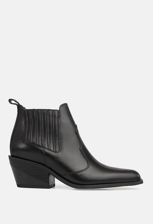 Казаки челси на устойчивом каблуке Black BABOOS  