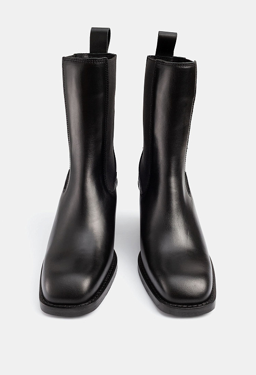 Челси на устойчивом каблуке Black BABOOS  