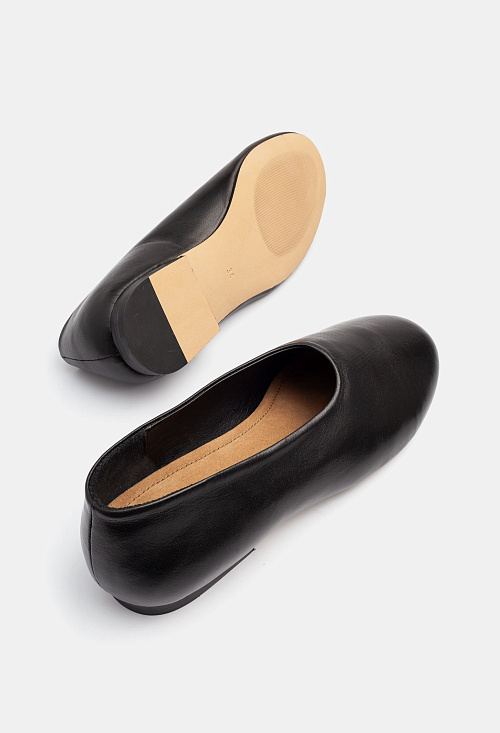 Балетки Black Leather BABOOS  