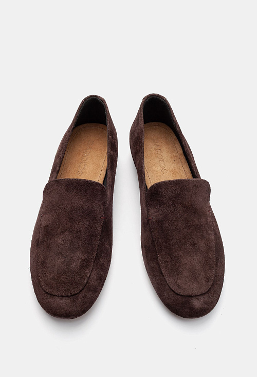 Лоферы слиперы Brown Suede BABOOS  